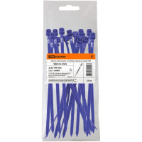 Нейлоновые хомуты TDM ELECTRIC 2,5х100 мм, синий, 25 штук SQ0515-0345