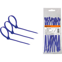 Нейлоновые хомуты TDM ELECTRIC 2,5х100 мм, синий, 25 штук SQ0515-0345
