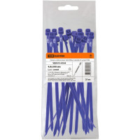 Нейлоновые хомуты TDM ELECTRIC 4,8х300 мм, синий, 25 штук SQ0515-0354