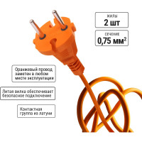 Удлинитель-шнур TDM ELECTRIC силовой УШ6 штепс. гнездо, 50м ПВС 2х0,75 SQ1301-0604