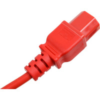 Шнур питания LANMASTER C13-Schuko, 3х0.75, 220В, 10А, красный, 1 м LAN-PP13/SH-1.0-RD
