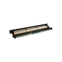 Патч-панель LANMASTER 24 порта с индикаторами, STP, категория 6, 1U LAN-PPi24S6