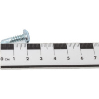 Саморез ZAMETAL 5,5x19 со сверлом и полусфер. головкой, DIN 7504N, оц., уп. 500 шт. ZA082020