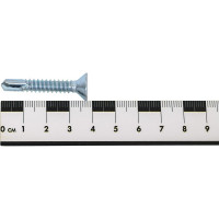 Саморез ZAMETAL 6,3x38 со сверлом и потайной головкой, DIN 7504Р, оц., уп. 250 шт. ZA082525