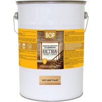 Защитная пропитка для дерева Бор Ultra для наружных работ, бесцветный 8 кг 4690417079391