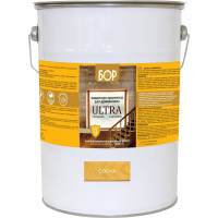 Защитная пропитка для дерева Бор Ultra для наружных работ, сосна 8 кг 4690417079483