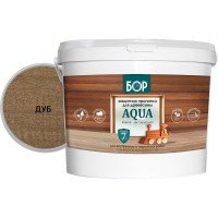 Защитная пропитка для дерева Бор Aqua для наружных работ, дуб 9 кг 4690417080007