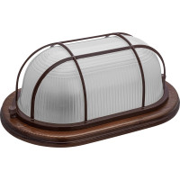 Светильник TDM ELECTRIC НПБ1202 венге овал с решеткой 100Вт IP54 SQ0303-0439