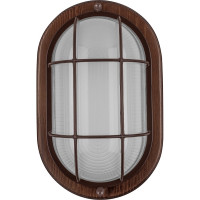 Светильник TDM ELECTRIC НПБ1202 венге овал с решеткой 100Вт IP54 SQ0303-0439