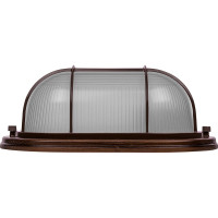 Светильник TDM ELECTRIC НПБ1202 венге овал с решеткой 100Вт IP54 SQ0303-0439