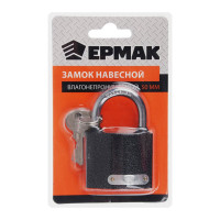 Навесной замок ЕРМАК Влагонепроницаемый металл, 50 мм 468-092