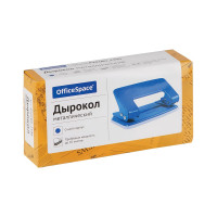 Дырокол OfficeSpace 10 л, 12 шт в упаковке, металлический, синий P201BU_1300