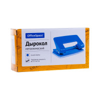 Дырокол OfficeSpace 10 л, 12 шт в упаковке, металлический, синий P201BU_1300