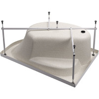 Асимметричная ванна Alex Baitler NERO R 150x95