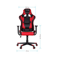 Игровое кресло Helmi HL-G01 Victory искусственная кожа, черная/красная, 2 подушки 279715