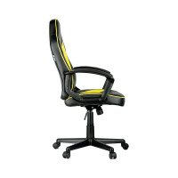 Игровое кресло Helmi HL-S08 Rally экокожа черная/серая/желтая 297636