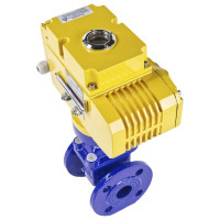 Задвижка клиновая DN.ru 30ч939р Ду40 Ру16 с электроприводом MT-100 380В, цвет - синий D040-00758