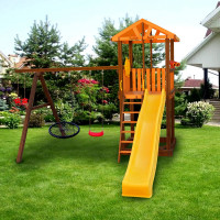 Игровой комплекс (ИК) Perfetto Sport «Pitigliano-3» + качели Паутина СГ000004974