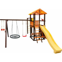 Игровой комплекс (ИК) Perfetto Sport «Bari-8» + качели Паутина СГ000005023