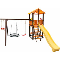 Игровой комплекс (ИК) Perfetto Sport «Bari-3» + качели Паутина СГ000005004