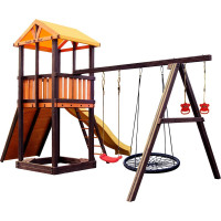 Игровой комплекс (ИК) Perfetto Sport «Pitigliano-5» + качели Паутина СГ000004976