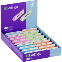 Ластик Berlingo Triangle Pro, 36 шт в упаковке, треугольный, скошенный, термопластичная резина BLc_00360