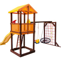 Игровой комплекс (ИК) Perfetto Sport «Pitigliano-9» + качели Паутина СГ000004992