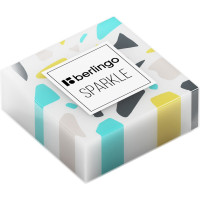Ластик BERLINGO Sparkle прямоугольный, ассорти, 34х34х12 мм BLc_00500
