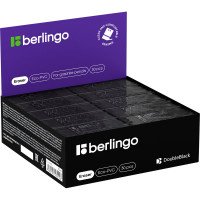 Ластик Berlingo DoubleBlack, 30 шт в упаковке, прямоугольный 50х18х10 мм BLc_00420
