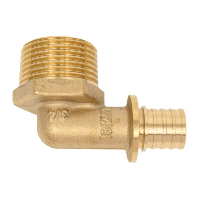 Угольник - переходник SANEXT аксиальный с наружной резьбой, 16мм х 3/4" 4921