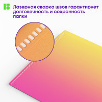 Папка-конверт на кнопке Berlingo, 12 шт  в комплекте, Radiance, 180 мкм, желтый/розовый градиент, с рисунком  EFb_A4001