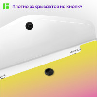 Папка-конверт на кнопке Berlingo, 12 шт  в комплекте, Radiance, 180 мкм, желтый/розовый градиент, с рисунком  EFb_A4001