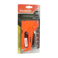 Степлер PATRIOT SPQ-113, пластиковый корпус, скобы 4-8мм, 100 шт в комплекте 350007504
