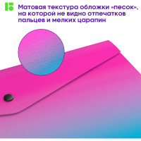 Папка-конверт на кнопке Berlingo, 12 шт  в комплекте, Radiance, 180 мкм, розовый/голубой градиент, с рисунком  EFb_A4002