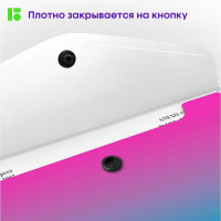 Папка-конверт на кнопке Berlingo, 12 шт  в комплекте, Radiance, 180 мкм, розовый/голубой градиент, с рисунком  EFb_A4002
