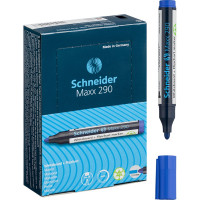 Маркер для белых досок и флипчартов Schneider "Maxx 290" синий, пулевидный, 3мм, 10 шт. 129003