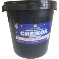 Краска МОНОМАХ интерьерная "Снежок" (супербелая; 40 кг) 2крснеж40б
