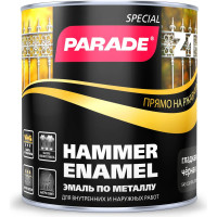 Эмаль по металлу Z1 гладкая PARADE RAL 9005 черный 0,75 л Лк-00002113