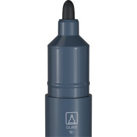 Маркер перманентный Berlingo "Multiline PE200" черный, пулевидный, 2мм, 12 шт. PM6104