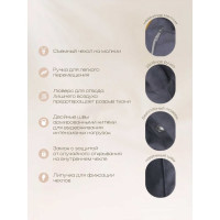 Кресло-мешок DreamBag цвет графит Велюр 3XL 5023721