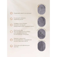 Кресло-мешок DreamBag цвет светло-бежевый Велюр 4XL 5026631