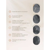 Кресло-мешок DreamBag цвет серый Велюр 5XL 5023341