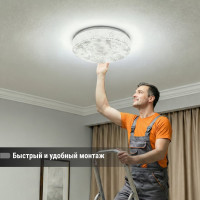 Светильник потолочный светодиодный LED СПС 10 15Вт 4000К D35см, Капучино TDM ELECTRIC SQ0329-0160