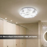 Светильник потолочный светодиодный LED СПС 12 15Вт 4000К D35см, Кристалл TDM ELECTRIC SQ0329-0162