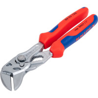 Переставные клещи-ключ Knipex 150 мм, 27 мм (1"), хром, 2К ручки, KN-8605150SB