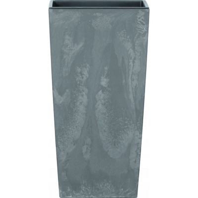 Prosperplast DURS325E 425U Кашпо квадратное Urbi Square Effect 32 5 32 5 h61см тем серый с вкладышем