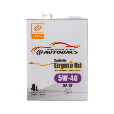 Моторное масло AUTOBACS 5W-40, SYNTHETIC, API SP/CF A00032432