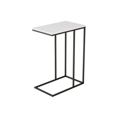 Придиванный стол Мебелик Агами белый/чёрный 1966