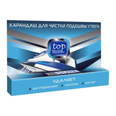 TOP HOUSE Карандаш для чистки подошвы утюга, 32 г 393217