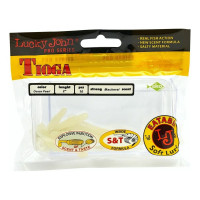 Съедобные виброхвосты Lucky John TIOGA, длина 50 мм, цвет 033, 10 шт. 140102-033
